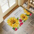 thumbnail image 4 of Text Sunflower Flowers (4) Door Mat Welcome Door Mat for Front Door, Home Entrance, Yard, Floor, Patio, Non Slip Spring Summer Welcome Mat Indoor Outdoor Doormat 30"*17", 4 of 6