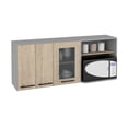 thumbnail image 4 of Light Pine Glass Wall Cabinet | Effortlessly Detachable, Great for Kitchen Complement | Add Style to Kitchen with CPSIA Compliant Cabinet, 4 of 4
