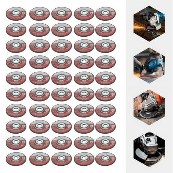 50pcs Grinding Wheels 4-1/2" x 1/4" x 7/8" Metal Steel 4.5" Disc Angle Grinder