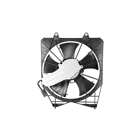 Right Passenger Side A/C Condenser Fan Assembly - Compatible with 2018 - 2021 Honda Accord 2019 2020