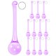 thumbnail image 1 of Uxcell Paquete de 12 Prismas de Lluvia de Cristal, 78 mm Reemplazo de Candelabro Gota de Hielo Colgante para Lámpara [Morado], 1 of 6