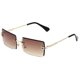 thumbnail image 1 of Rectangular Rimless Sunglasses Compatible with Women/Men Ultralight Metal Frame, 1 of 1