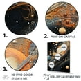 thumbnail image 3 of Designart "Nebula Of Abstract Coffee Nitro I" Abstract Shapes Floater Framed Wall Art Living Room, 3 of 5