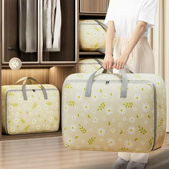 Vfedsrsge 100L Large Storage Bags with Handle,Bed Sheet Organizer Storage Bins,Hot Sales,Moving Bags for Home, Dorm