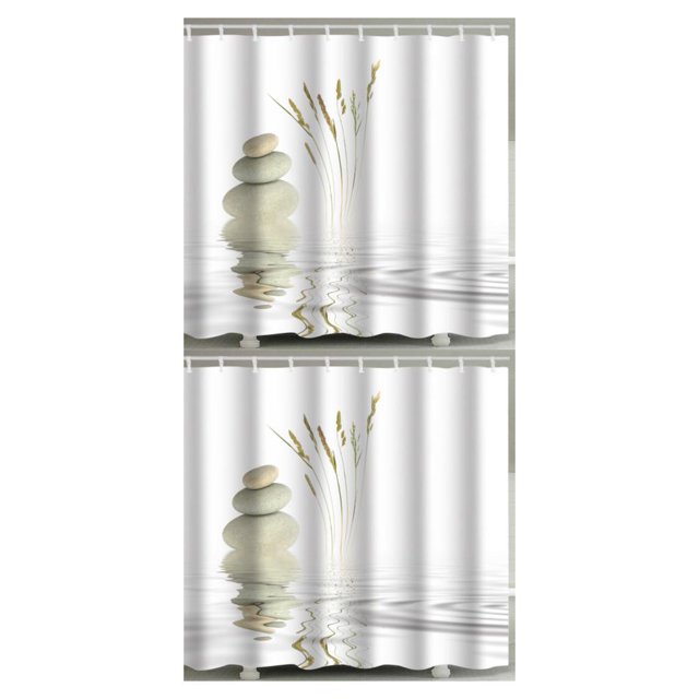 Advancent Cortina de ducha de tela de poliéster, extralarga, 72 x 96 pulgadas, para la experiencia del baño, el cuidado importa, el reflejo del Type3 NO3