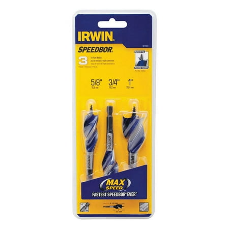 UPC: 0042526916786 | Irwin Speedbor Multi Size Dia. Steel Boring Bit Set 1/4 in. Quick-Change Hex Shank 3 pc.
