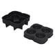 thumbnail image 3 of 4 Grids Ice Ball Mold Reusable Food Grade Silicone Ice Ball Maker Tray Home Kitchen Utensils Black, 3 of 5