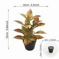 thumbnail image 3 of Plantas Artificiales de Hojas Verdes En Maceta para La Decoración de Mesas y Salas de Estar; Plantas Artificiales Realistas para La Oficina, Estanterías y Jardines., 3 of 7