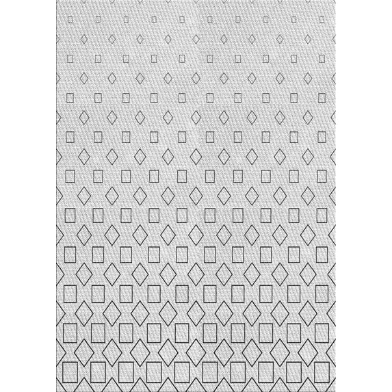 Ahgly Company Machine Washable Indoor Rectangle Transitional Gunmetal Gray Area Rugs, 5' x 7'