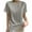Beige, variant on Women Blouses Solid Color Crew Neck Short Sleeve Casual Shirt Top Plus Size Womens Tops The Summer I Turned Pretty