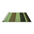 thumbnail image 2 of Ahgly Company Machine Washable Indoor Rectangle Abstract Turquoise Blue Contemporary Area Rugs, 3' x 5', 2 of 4