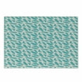 thumbnail image 1 of Turquoise Cutting Board, Quills Design Bird Feathers Abstract Animal Elements Nature Inspired, Decorative Tempered Glass Cutting and Serving Board, Small Size, Turquoise White Beige, by Ambesonne, 1 of 1