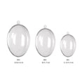 thumbnail image 2 of 10 Uds bolas de adornos ovaladas huecas transparentes bolas de plástico en forma de huevo flor conservada decoración de Pascua, 2 of 5