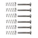 thumbnail image 1 of Paquete de 6 Tornillos de ajuste de pastilla de guitarra eléctrica Yuyangstore con resortes Plata, 1 of 5