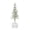 A, variant on OIUR Mini Christmas Tree Artificial Bottle Brush Tree with Wooden Base Small Snow Frost Flocked Pine Tree for Winter Tabletop Home Decor