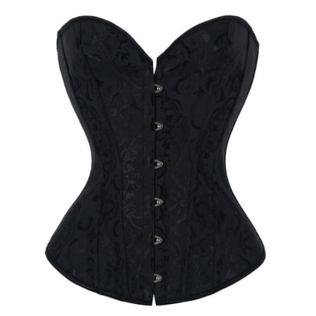 

YouLoveIt Women s Bustier Corset Top Jacquard Waist Cincher Plus Size Overbust Corset Bustier Top Waist Cincher Bustier Top Bridal Dress Shapewear
