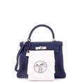 thumbnail image 2 of Pre-Owned Kelly Handbag Bleu Encre Clemence with Palladium Hardware 28 By Rebag, 2 of 8