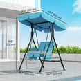 thumbnail image 3 of Outsunny Chaise Balançoire de Patio 1 Place avec Auvent Réglable et Coussins, 3 of 9