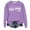 Purple, variant on Crewneck Sweatshirts Women Trendy Casual Long Sleeve Crew Neck New York City Letter Print Cute Baggy Hoodie