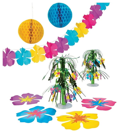 Hibiscus Decorating Kit (9Pc) - Party Decor - 9 Pieces