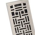 thumbnail image 2 of Imperial RG3447 Arts & Crafts Decorative Floor Register, 4 x 12-Inch, Brushed Nickel, 2 of 5