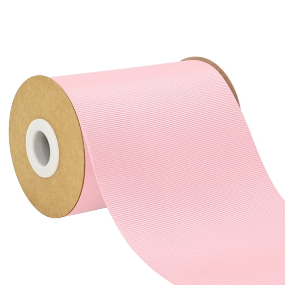 4 Inch Grosgrain Ribbon - 10 Yards Craft Ribbon for Gift Wrapping, Wedding Decor, Hair Bows & DIY Projects Ltpink