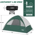 UNP Camping Tent 4 Person, Waterproof Windproof Tent with Rainfly Easy