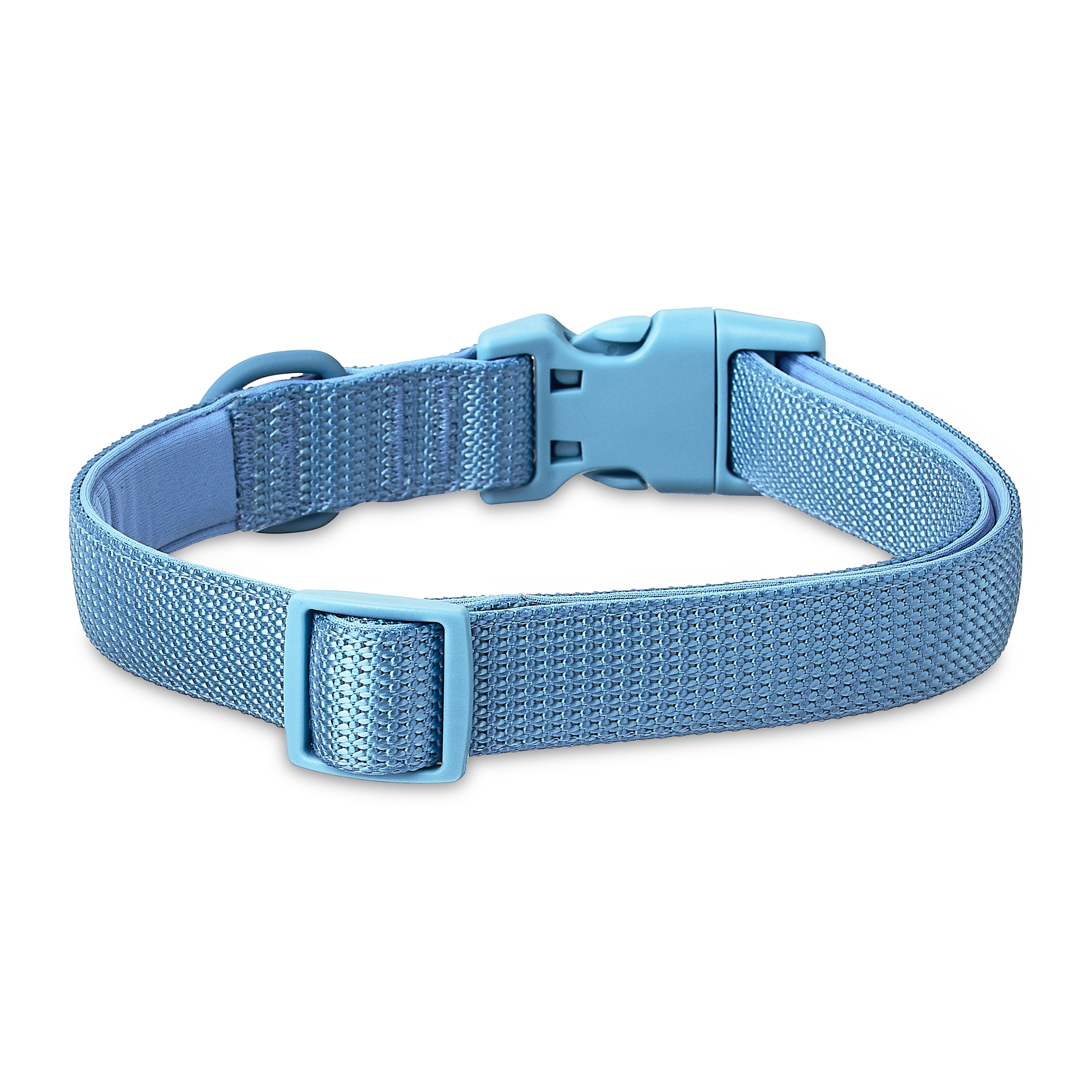 Vibrant Life Neoprene Cushioned Adjustable Dog Collar, Soft Blue, L