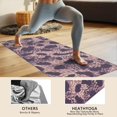 thumbnail image 4 of Purple and Pink Leopard Pattern Hot Yoga Mat Towel Non Slip for Hot Yoga - Quick-Drying Yoga Mat Cover with 4 Corner Pockets with Travel Bag - Hot Yoga Towel Non Slip 70"x26", 4 of 6
