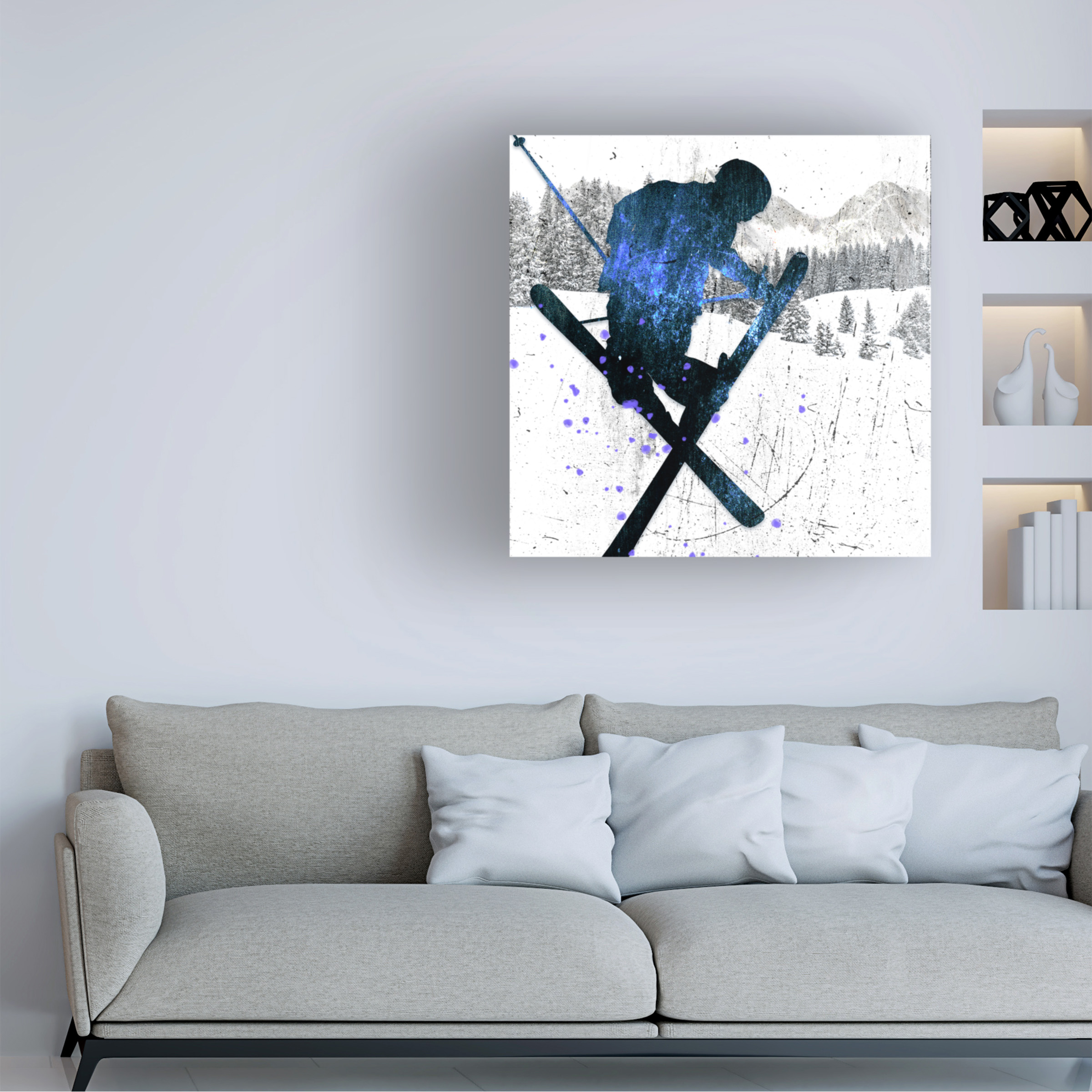 LightBoxJournal 'Extreme Skier 04' Canvas Art