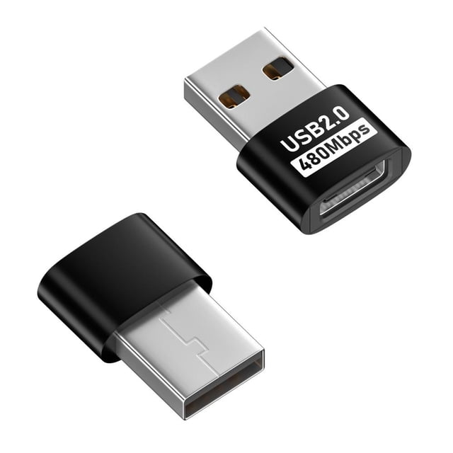 Mini USB to Type C Adapter - Type C to USB A Cable Converter, 5Gbps High-Speed, Compact & Portable, for Laptops, Tablets, Phones