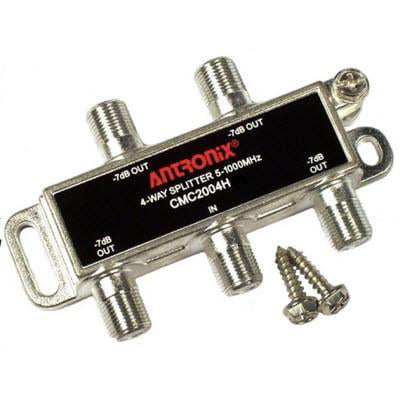 Antronix High Performance 4-Way Cable TV Splitter CMC2004H-A OTA Coaxial (Best Coaxial Splitter For Internet)