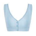 thumbnail image 2 of DuoJiaJ Women's Unrestrained Interpretation 3D Support Structure Comfortable Package Double Gather Anti Sagging Bra Plus Size Bras Blue, 2 of 4