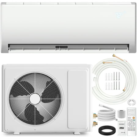 LMVVC 9000 BTU 4-in-1 Mini Split Air Conditioner with Heater , 19 SEER Energy Saving Ductless System, 115V