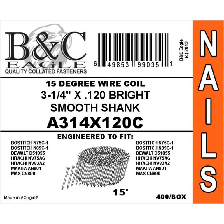 Dewalt coil framing nails clearance