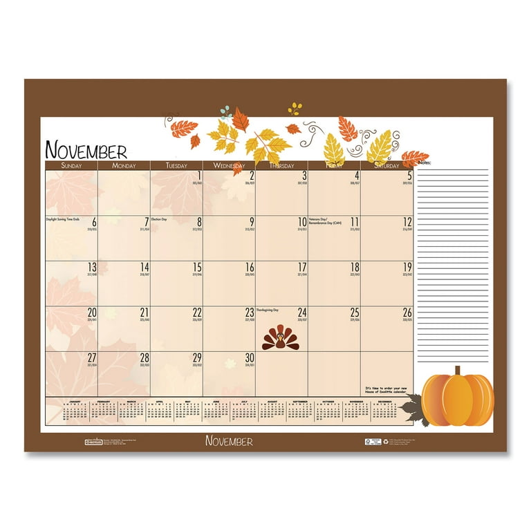 House Of Doolittle 2014 Desk Pad Calendar – 22 X 17 Inches, 12 Months, Recycled Paper, Nature Scenes, Julian Dates