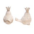 thumbnail image 4 of Sagebrook Home S/2 Oiseaux en Résine avec Couronnes, Blanc, 4 of 4