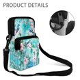 thumbnail image 5 of FUIALDOLG Bird Flower Watercolor Print with Pocket Crossbody Purse, Polyester Crossbody Bag Lightweight Crossbody Bags for Work Travel, 5 of 7