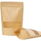 thumbnail image 1 of Xiao Hua 72 bolsas de papel kraft con ventana, bolsas de café, bolsas marrones resellables, bolsas Ziplock para el hogar o el negocio, bolsas sellables de 7 x 10 pulgadas para embalaje., 1 of 4