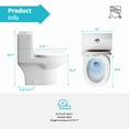 thumbnail image 4 of Puremind One-Piece Elongated Ceramic Toilet,4/6 Dual Flush 1.28 Gpf, White (27.6''Dx15''Wx29.5''H), 4 of 8