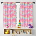 thumbnail image 5 of Blackout Kids Curtains,Pink Tie Dye Pattern Childrens Insulated Curtains Set Of 2,Bedroom Essentials,Toddler Room Decor 42"x54", 5 of 5