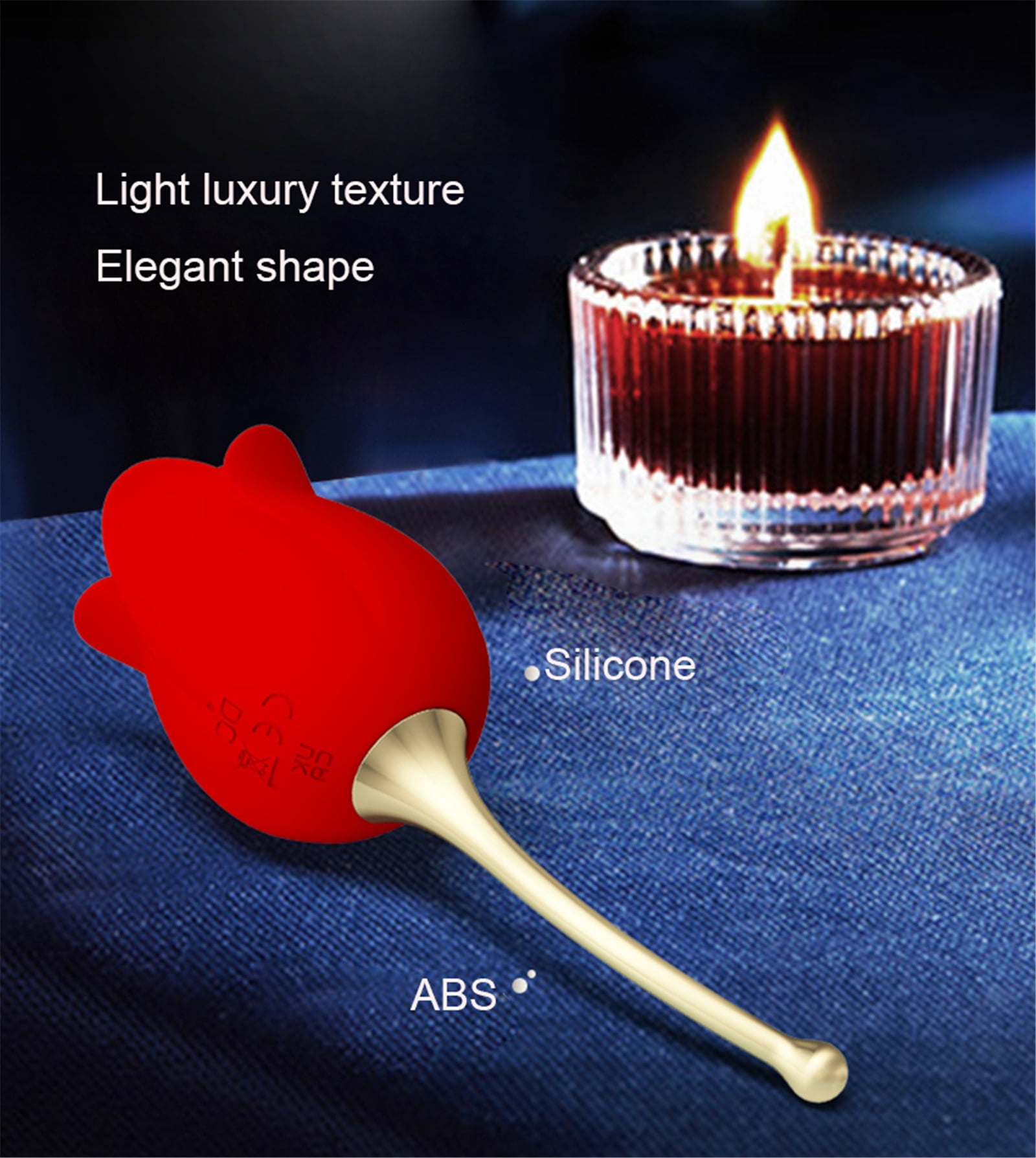 MLSICE Rose Vibrator Adult Sex Toy for Woman 2 in 1 Tongue Licking Clitoral Vibrator Nipple Clit G Spot Stimulator