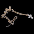thumbnail image 6 of Ladies Woman Crystal Dimante Crucifix Pendant Necklace Chain Religious Charm, 6 of 8