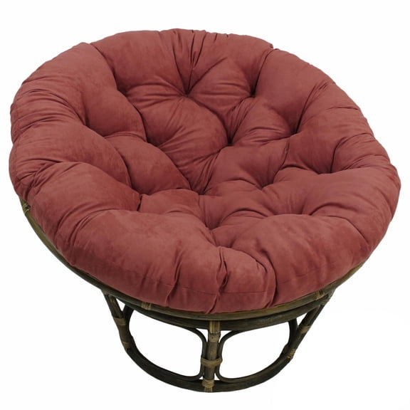 44-inch Solid Micro Suede Papasan Cushion (Fits 42-inch Papasan Frame) - Red Wine