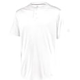 thumbnail image 1 of Maillot de Performance Adulte à Deux Boutons, Blanc - Grand, 1 of 1