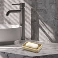 thumbnail image 2 of Unique Bargains 1 Pc Waterproof Soap Holder Double Layer with Cover Gray Soap Holder for Bathroom 5.35"x3.54"x2.01", 2 of 6