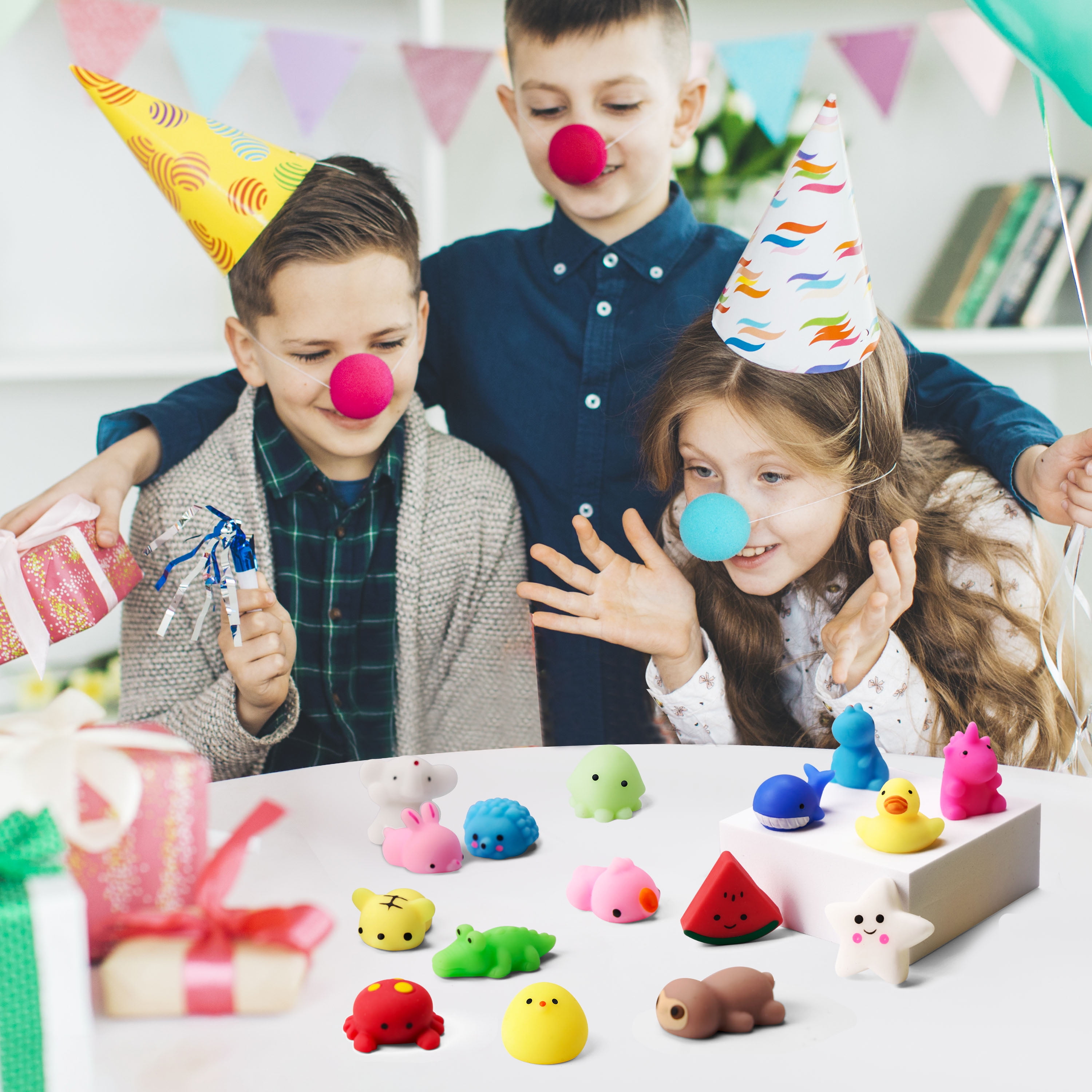 Joyfy 25 Pcs Mochi Squishy Toys for Kids Mini Kawaii Joyfy 25 Pcs Mochi Squishy Toys for Kids Mini Kawaii