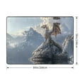 thumbnail image 2 of Area Rugs For Living Room Decor - Silver Dragon Mountain Peaks Soft Anti Slip Throw Washable Rugs 5x7 For Bedroom, Indoor Carpet For Bedroom Living Room 80x58In, 2 of 7