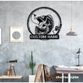 thumbnail image 2 of Craftnamesign Custom Snakehead Fishing Metal Wall Art, Personalized Fisher Name Sign Home Decor, 2 of 5