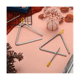 thumbnail image 5 of 10 Pièces d'Instrument de Percussion Triangle en Acier Musical, Triangle Main Percussion Triangle pour les Enfants Adultes (6 Pouces), 5 of 5